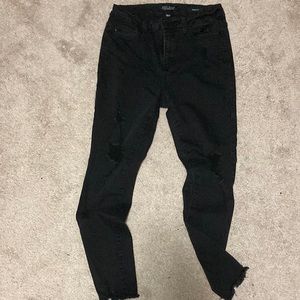 Judy Blue black distressed skinny fit jeans size 9/29